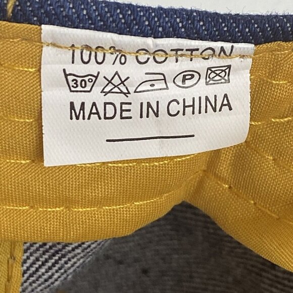 Woman Denim Sparkle Hat Rhinestone Heart Bling Embellished Adjustable Frayed Cap - Picture 10 of 13